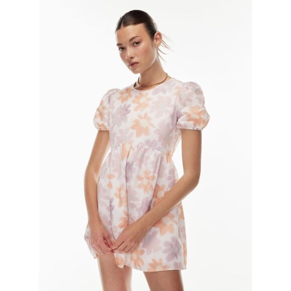 NWOT Aritzia SUNDAY BEST Saida Floral Linen Cotton Mini Babydoll Dress, Size M - Picture 12 of 16